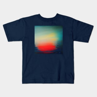 Sunset in the Sea Painting Artwork Kids T-Shirt